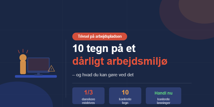 10 tegn på dårligt arbejdsmiljø i Danmark i 2026